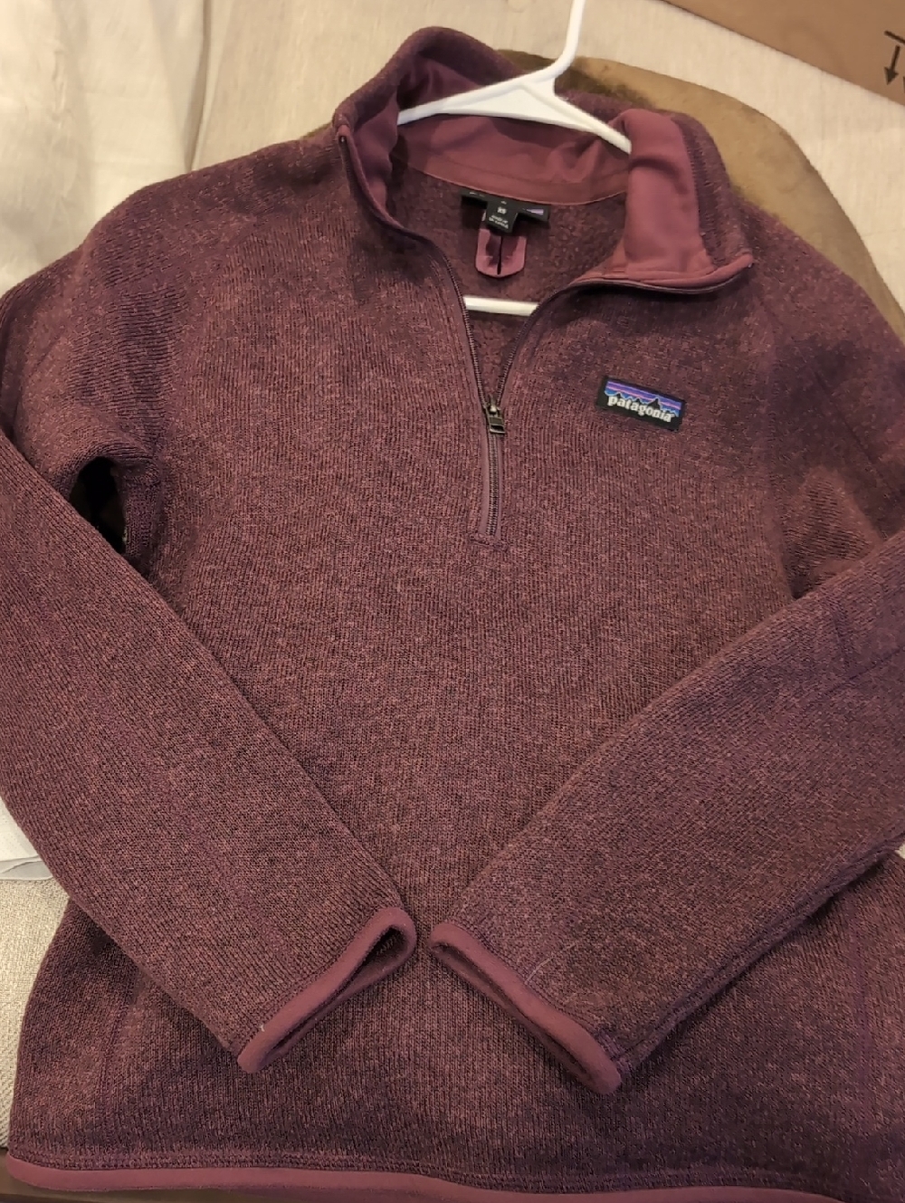 Patagonia Womens Half-Zip Sweater - Plum Heather